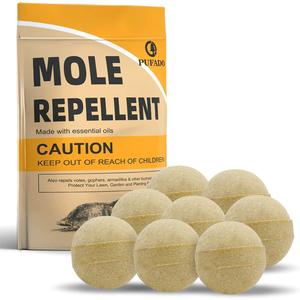 Pufado Mole Repellent, Gopher Repellent Outdoor, Vole Repellent, Mole Deterrent for Yard, Mole Repellant for Lawn, Mole Control, Keep Mole and Vole Out of Your Garden, Safe Around Pet & Plant-8 Packs 2025 Cheap Pice