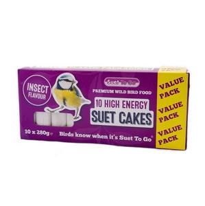 Suet To Go Suet Cakes Insect Flavour Blocks Wild Bird Treat 10 x 280g Free Shipping Perfect