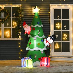 2.1m Christmas Inflatable Tree LED Lighted for Indoor Outdoor Decoration Manchester Great Sale Cheap Pice