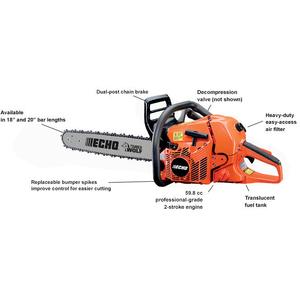 Echo CS-590 Timber Wolf Chain Saw - 59.0 CC - 4.02 HP* Get To Buy