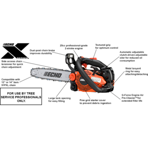 Echo CS-2511T Professional Top Handle Chain Saw - 25.0 CC - 1.49 HP* Good Selling Cheap Pice