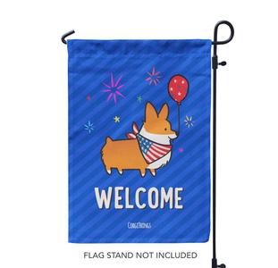"Corgmerica" Corgi Garden Flag Big Sale