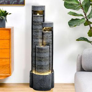 39.5inches Water Fountain with LED Lights for Home and Garden Decor Pay With Visa Cheap Online