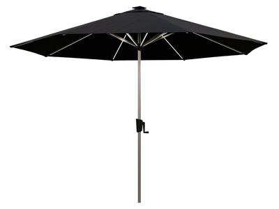 Coolaroo Bondi 3m Round LED Market Umbrella Black Outlet For Sale