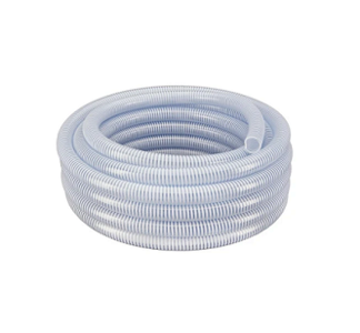 1" Clear Suction Hose - 100 ft Roll Finishline