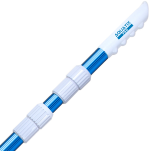 Aquatix Pro Swimming Pool Pole, 12 Feet, Professional Grade, Extendable 3 Section 4-12ft Aluminium Telescopic Pole for Skimmer Nets, Vacuum Heads, Brushes, Grip & Lock, Strong Holding Power Outlet Hot Sale